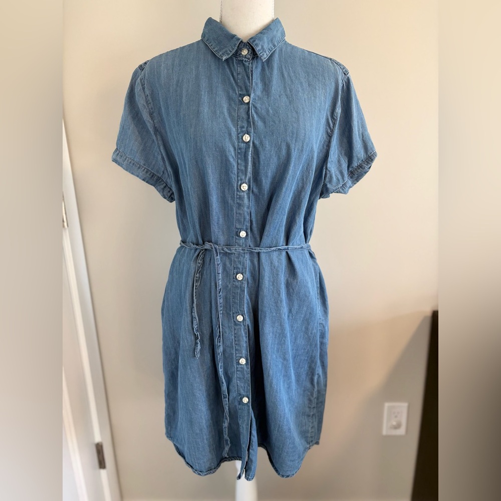 Denim Blue Midi Dress